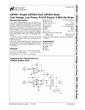 DataSheet LMV822 pdf